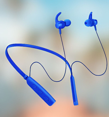 GPQ STORE Rokerz 235 Pro Wireless Bluetooth Neckband(0B.47 Bluetooth(Blue, In the Ear)
