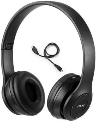 Worricow Wireless Bluetooth Bluetooth(Black, On the Ear)