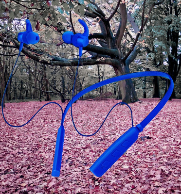 GPQ STORE Rokerz 235 Pro Wireless Bluetooth Neckband(0B.185 Bluetooth(Blue, In the Ear)