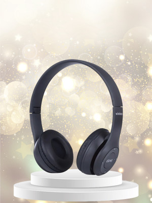 AIZINA HD Stereo Wireless Headset with Lightweight Frame, Built-In Mic for Gamers_W8 Bluetooth & Wired(Multicolor, On the Ear)