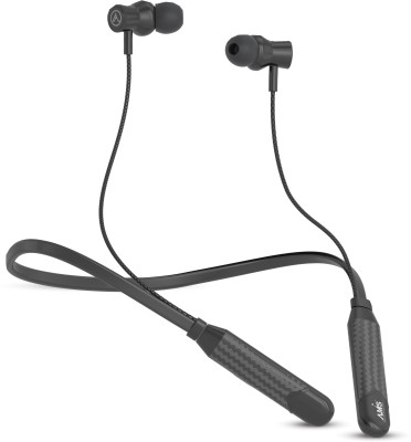 AMS NB33 ProBass Fcharge with 15 hrs Playtime, ENC, Fast Charging, Fast Pairing Bluetooth Headset(Black, In the Ear)