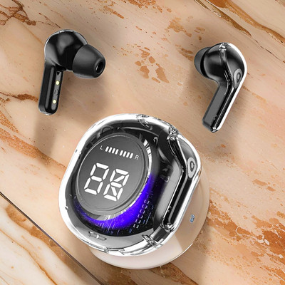 GUGGU UltraPods Pro TWS Earbud, Bluetooth Earbuds with Display, Transparent 29 Bluetooth(Multicolor, In the Ear)