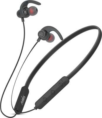 Boom NB22 Bluetooth Neckband with 35Hrs Playtime,HD Calling Sound, Fast Charge Bluetooth Headset(Grey, In the Ear)