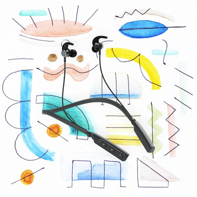 QPG STORE Rokerz 235 Pro Wireless Bluetooth Neckband(0.1188 Bluetooth(Black, In the Ear)