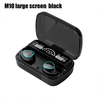 YAROH ATE_153N_TWS M10 BLUETOOTH 5.1 CHARGING BOX WIRELESS EARDBUD STEREO SOUND Bluetooth(Black, True Wireless)