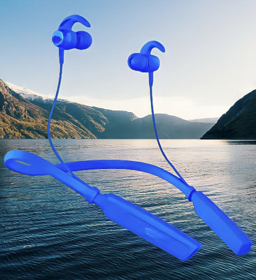 QPG STORE Rokerz 235 Pro Wireless Bluetooth Neckband(0B.576 Bluetooth(Blue, In the Ear)