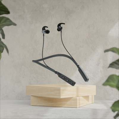 QPG STORE Rokerz 235 Pro Wireless Bluetooth Neckband(0.1186 Bluetooth(Black, In the Ear)