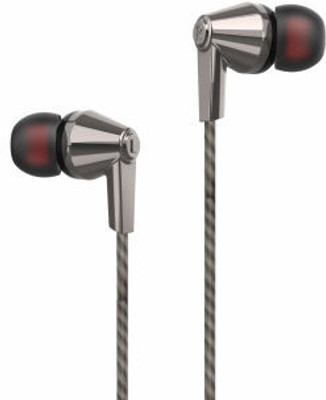UTRAX UTRAX Tune50 wired Earphone With Mic, 10MM Driver, Powerful Bass and Clear Sound Wired Headset(Silver, In the Ear)