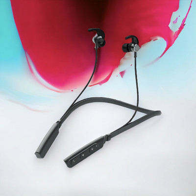 QPG STORE Rokerz 235 Pro Wireless Bluetooth Neckband(0.227 Bluetooth(Black, In the Ear)