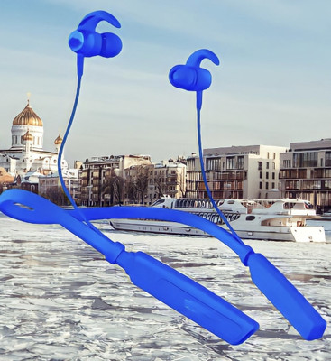 QPG STORE Rokerz 235 Pro Wireless Bluetooth Neckband(0B.466 Bluetooth(Blue, In the Ear)