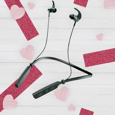 QPG STORE Rokerz 235 Pro Wireless Bluetooth Neckband(0.1230 Bluetooth(Black, In the Ear)
