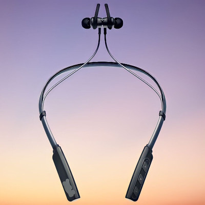 GPQ STORE Rokerz 235 Pro Wireless Bluetooth Neckband(0.467 Bluetooth(Black, In the Ear)