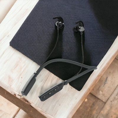 GPQ STORE Rokerz 235 Pro Wireless Bluetooth Neckband(0.1594 Bluetooth(Black, In the Ear)