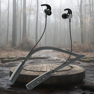 GPQ STORE Rokerz 235 Pro Wireless Bluetooth Neckband(0.1564 Bluetooth(Black, In the Ear)