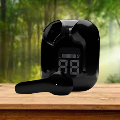 Clairbell Earbuds Max UltraPods Transparent Charging Case With LED Digital Display K390 Bluetooth(Multicolor, In the Ear)