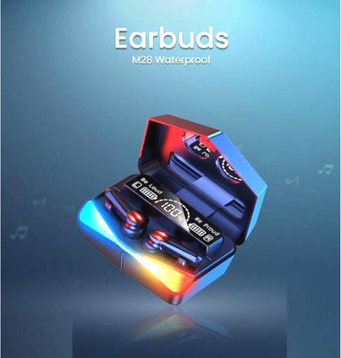 YAROH M28 (Earbuds) DeepBass Pro (Bluetooth Headset) with Enhanced Sound ClarityTR183 Bluetooth(Multicolor, In the Ear)
