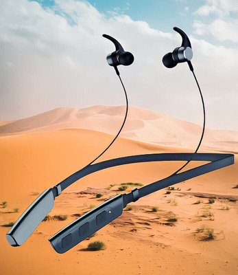 GPQ STORE Rokerz 235 Pro Wireless Bluetooth Neckband(0.122 Bluetooth(Black, In the Ear)