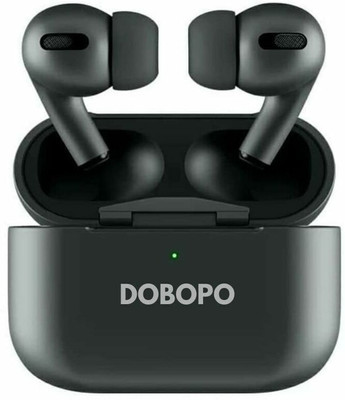 DOBOPO Earbuds with Touch Sensor Wireless Bluetooth Connectivity with Lightening Cable Bluetooth Headset(Black, True Wireless)