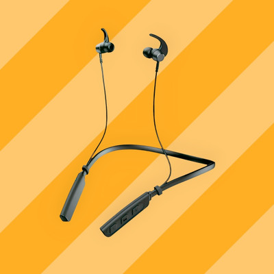 QPG STORE Rokerz 235 Pro Wireless Bluetooth Neckband(0.1227 Bluetooth(Black, In the Ear)