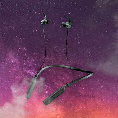 QPG STORE Rokerz 235 Pro Wireless Bluetooth Neckband(0.1797 Bluetooth(Black, In the Ear)