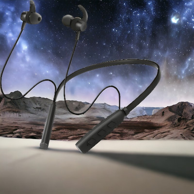 GPQ STORE Rokerz 235 Pro Wireless Bluetooth Neckband(0.4514 Bluetooth(Black, In the Ear)