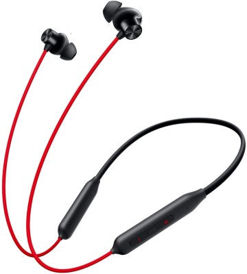 Omphalos Z2 Bullets Wireless with Fast Charge, 30 Hrs Battery Life, Earphones with mic Bluetooth(Acoustic Red, In the Ear)