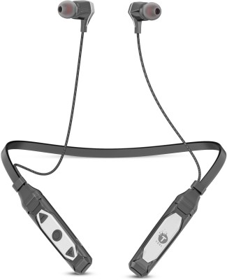 TSEL New 107 Wireless Neckband with 90Hrs Playtime,Fast Charge,IPX5 Bluetooth Headset(Silver, In the Ear)