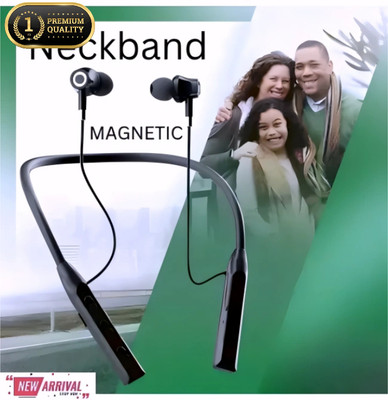 house of common Magnetic Wireless Neckband, Powerful Bass Output, Bluetooth 5.1_EA Bluetooth & Wired(Multicolor, In the Ear)