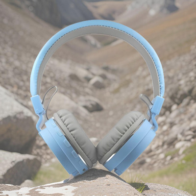 TECHEL SH-12 Wireless Bluetooth Over the Ear lop38 Bluetooth & Wired(Multicolor, On the Ear)