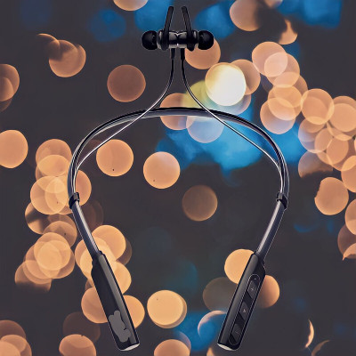 GPQ STORE Rokerz 235 Pro Wireless Bluetooth Neckband(0.478 Bluetooth(Black, In the Ear)