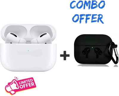 Airdrops pro 3 White wireless bluetooth earbuds Combo pack with earbuds case Bluetooth Headset(White, True Wireless)