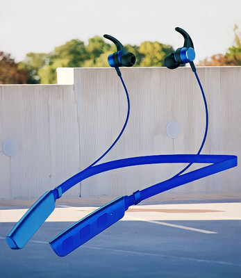 GPQ STORE Rokerz 235 Pro Wireless Bluetooth Neckband(B.0.485 Bluetooth(Blue, In the Ear)