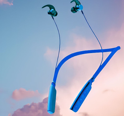 QPG STORE Rokerz 235 Pro Wireless Bluetooth Neckband(0B.244 Bluetooth(Blue, In the Ear)