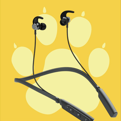 QPG STORE Rokerz 235 Pro Wireless Bluetooth Neckband(0.827 Bluetooth(Black, In the Ear)