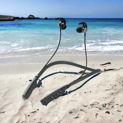 GPQ STORE Rokerz 235 Pro Wireless Bluetooth Neckband(0.1632 Bluetooth(Black, In the Ear)