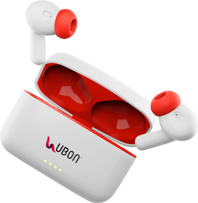 electricbass Earbuds J-8 with 40 hours of playtime Bluetooth(White, In the Ear)