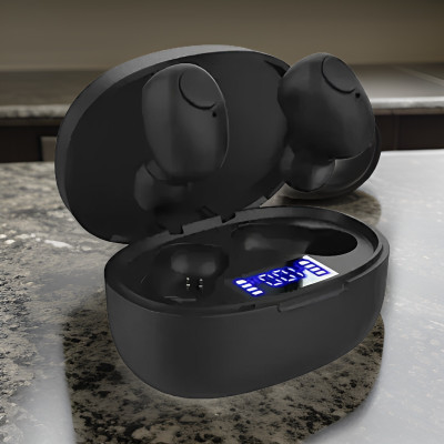 Clairbell G42_T12 TWS Bluetooth 5.0 Earbuds: Wireless Freedom with LED Display Bluetooth(Black, In the Ear)