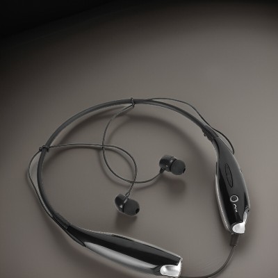 SYARA P90_HBS 730 Wireless Sport Neckband Bluetooth Headphones with Mic Bluetooth Headset(Black, In the Ear)