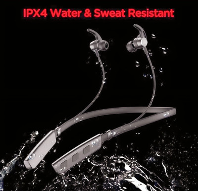 Rokerz 235 Pro Wireless Bluetooth Neckband(SH.2 Bluetooth Headset(Black, In the Ear)