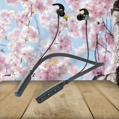GPQ STORE Rokerz 235 Pro Wireless Bluetooth Neckband(0.1789 Bluetooth(Black, In the Ear)