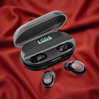 SACRO G85_T2 Wireless Earbuds with Bluetooth 5.0 & Digital Display Bluetooth Headset(Black, In the Ear)