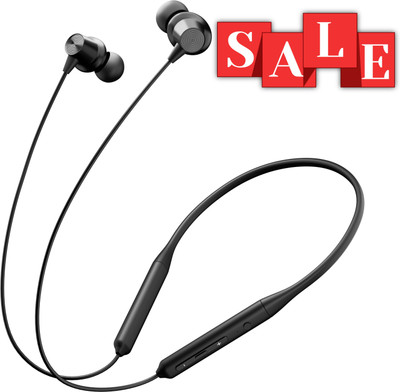 TP TROOPS Neckband Bluetooth Earphones with 10mm Drivers,Music 50 Hours Playtime Bluetooth Headset(BLACK, In the Ear)
