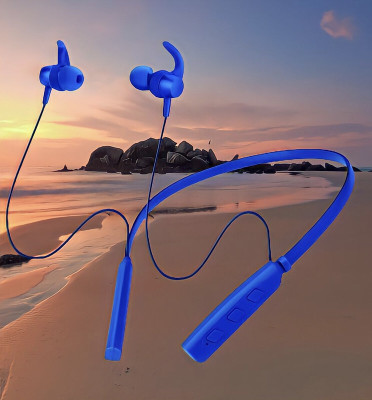 GPQ STORE Rokerz 235 Pro Wireless Bluetooth Neckband(0B.195 Bluetooth(Blue, In the Ear)