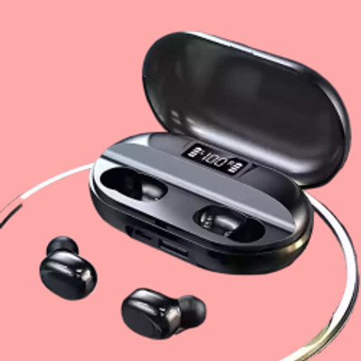 GUGGU T2_Bluetooth Truly Wireless in Ear Earbuds with Mic in-Built Gaming Mode539 Bluetooth(Black, In the Ear)