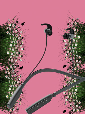 QPG STORE Rokerz 235 Pro Wireless Bluetooth Neckband(0.346 Bluetooth(Black, In the Ear)