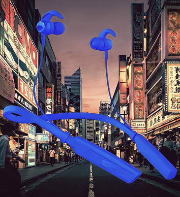 QPG STORE Rokerz 235 Pro Wireless Bluetooth Neckband(0B.453 Bluetooth(Blue, In the Ear)