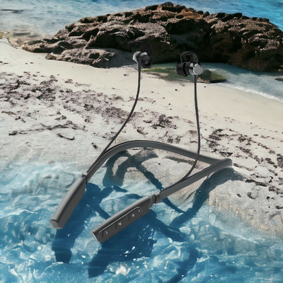 GPQ STORE Rokerz 235 Pro Wireless Bluetooth Neckband(0.1578 Bluetooth(Black, In the Ear)