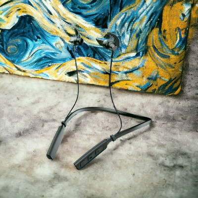 GPQ STORE Rokerz 235 Pro Wireless Bluetooth Neckband(0.2106 Bluetooth(Black, In the Ear)