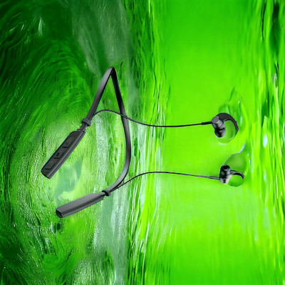 QPG STORE Rokerz 235 Pro Wireless Bluetooth Neckband(0.2127 Bluetooth(Black, In the Ear)