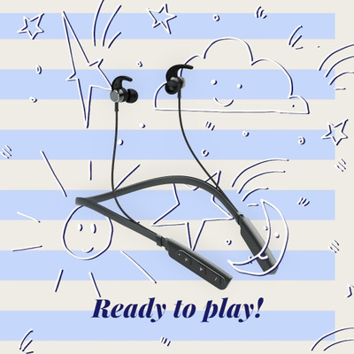 QPG STORE Rokerz 235 Pro Wireless Bluetooth Neckband(0.1013 Bluetooth(Black, In the Ear)